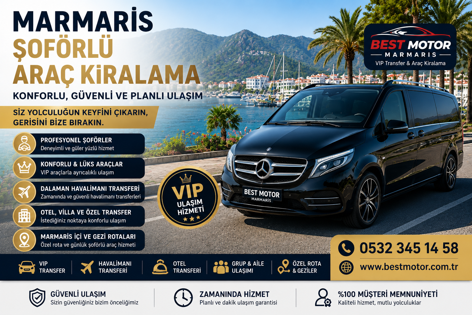 Marmaris Chauffeured Car Rental